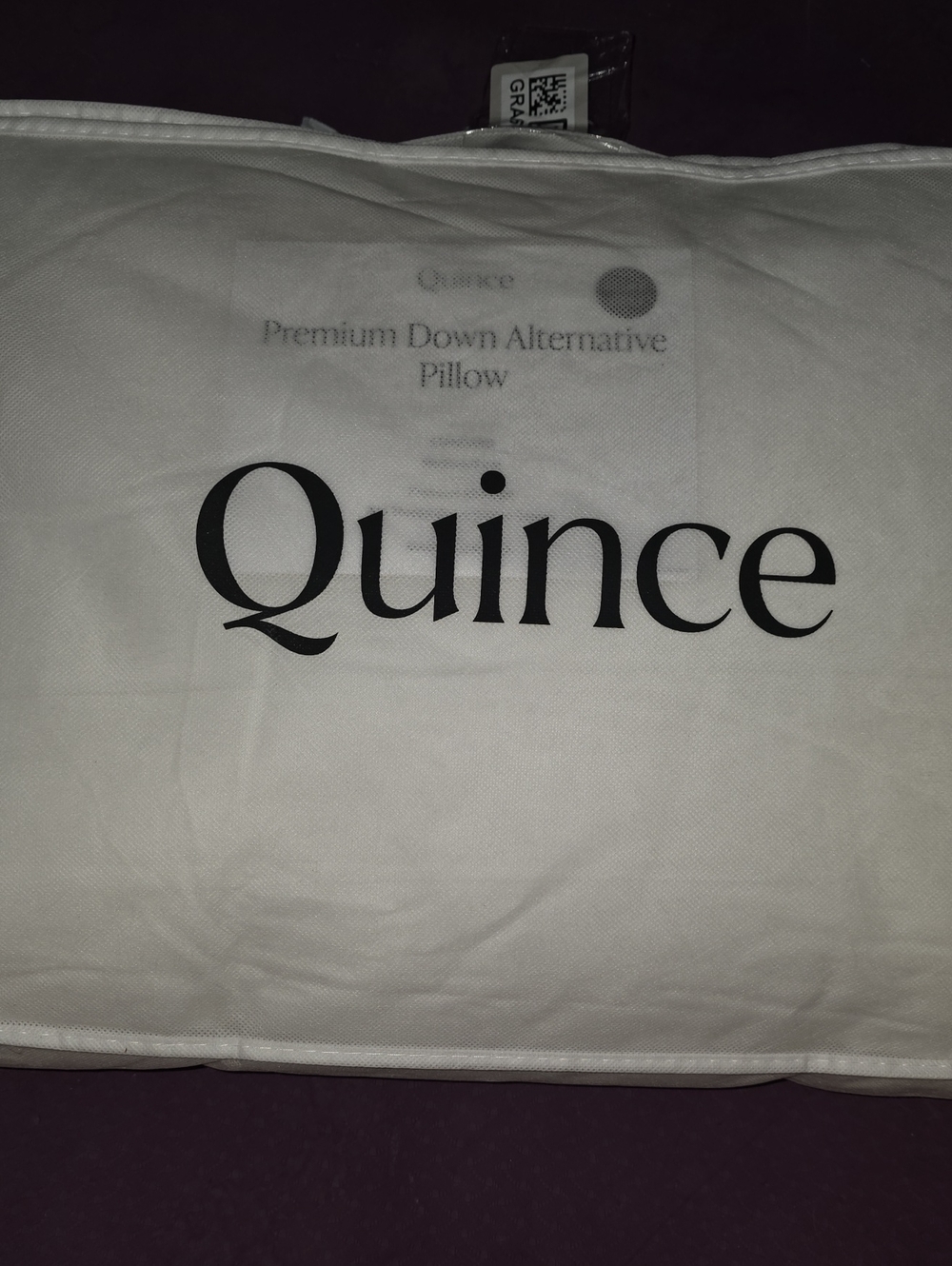 Quince Premium Down Alternative Pillow - Standard - Medium/Firm
